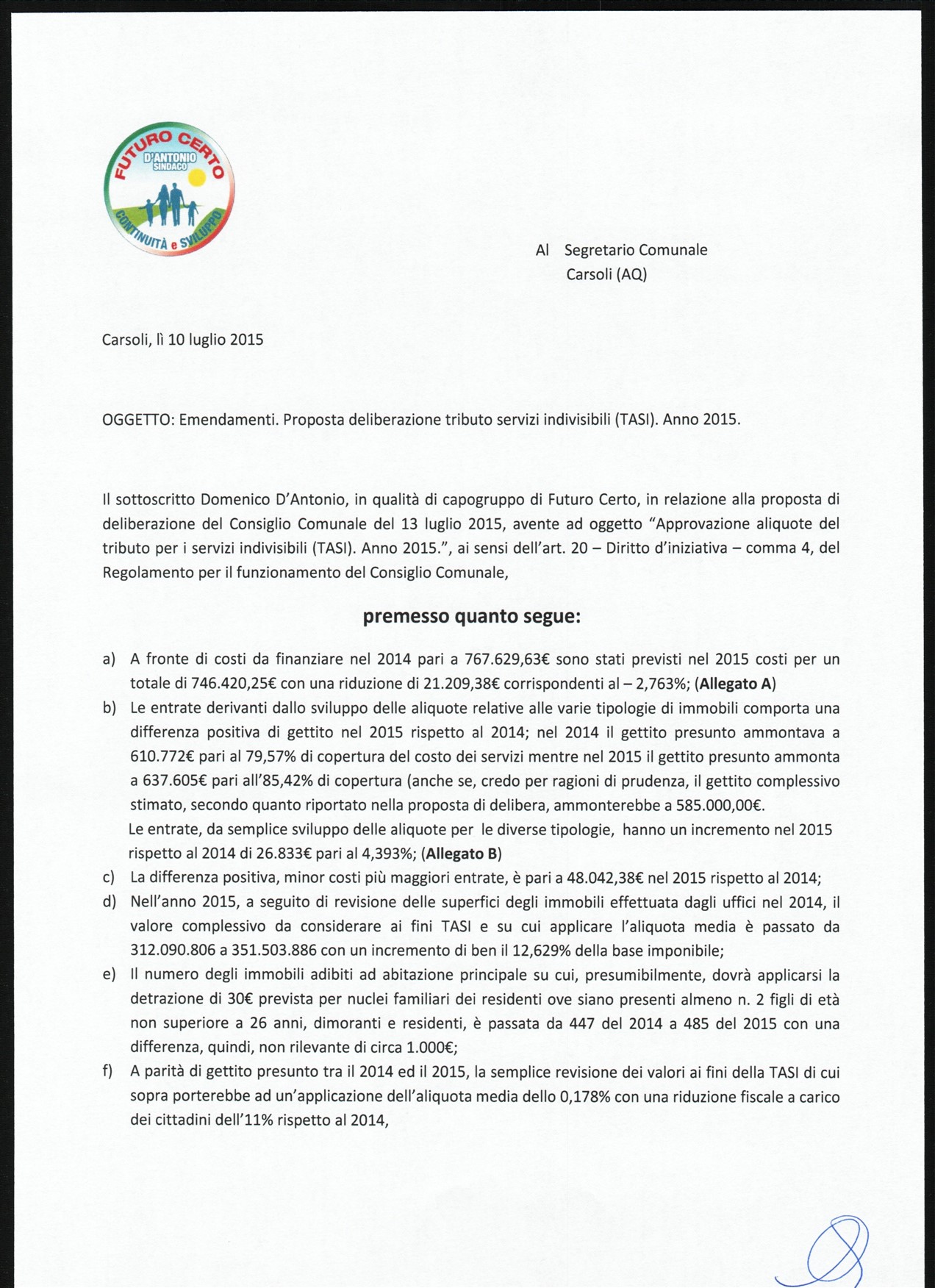 Emendamento1 Emendamento1
