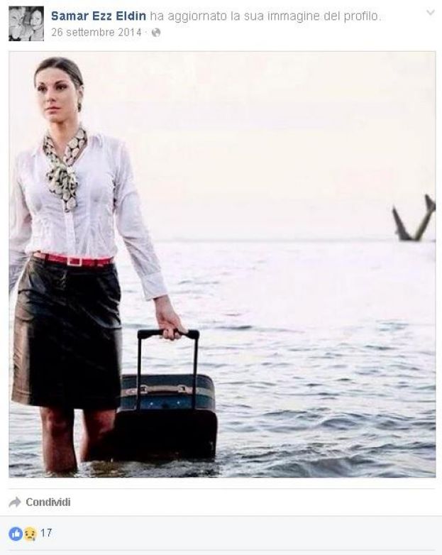 PUBBLICA FOTO DELL'AEREO IN MARE, HOSTESS DELLA EGYPTAIR PREDICE LA SUA MORTE SU FACEBOOK