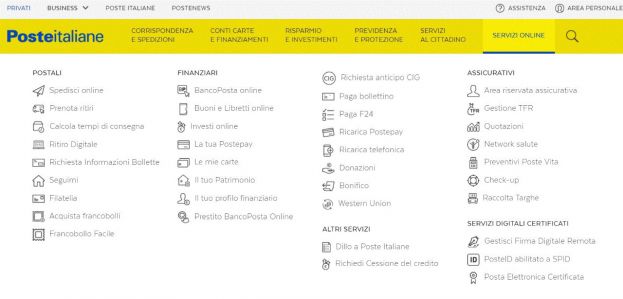 sito poste.it