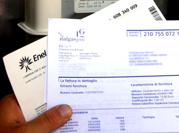 TAGLIO DELLE BOLLETTE DI ELETTRICITA' E GAS DAL 1° GENNAIO 2016