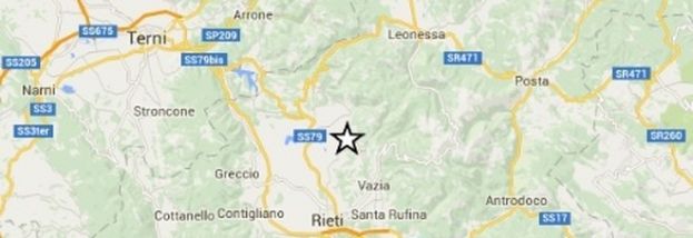 SCOSSA DI TERREMOTO TRA RIETI E TERNI, MAGNITUDO 2.8