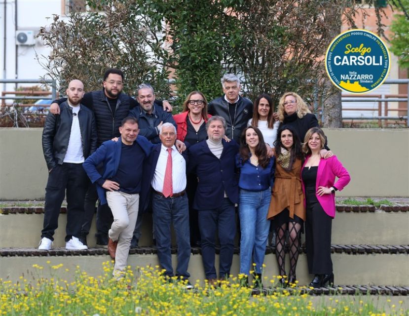 LISTA N. 1 SCELGO CARSOLI FOTO DI GRUPPO