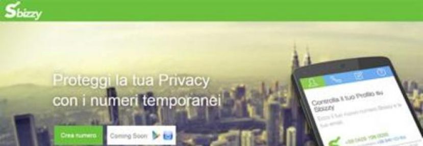SBIZZY, IL SERVIZIO CHE CREA NUMERI DI TELEFONO TEMPORANEI PER TUTELARE LA PRIVACY