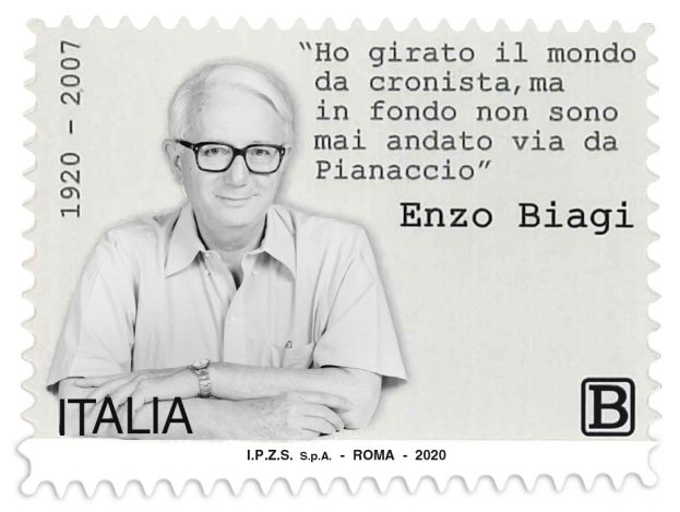 Francobollo Enzo Biagi