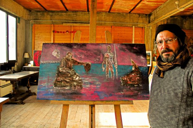 “L’UOMO BIANCO” DI FRANCO POMPEI, UN ESPONENTE ARTISTICO DELL’”ARTE POVERA”(FOTO)