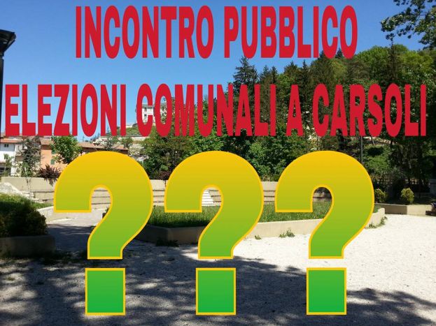 CARSOLI,INCONTRO PUBBLICO TRA I CANDIDATI SINDACI:SOLO MAURO DI NATALE HA DATO LA SUA DISPONIBILITA'