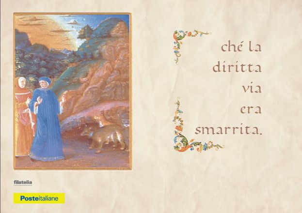 Cartolina di Dante Alighieri
