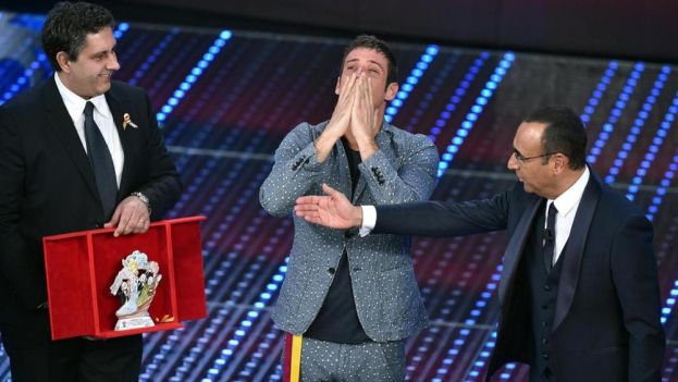 SANREMO,ASCOLTI DA 10,1 MILIONI.FRANCESCO GABBANI VINCE TRA LE NUOVE PROPOSTE.VIRGINIA E' BELEN