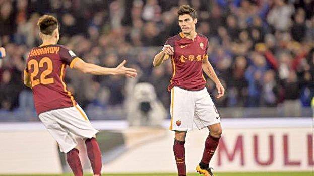 ROMA-SAMPDORIA 2-1:FLORENZI E PERROTTI,POI AUTOGOL DI PJANIC