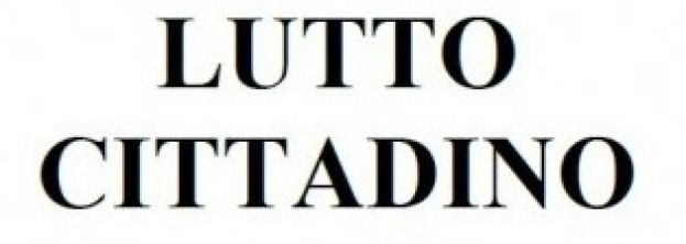 CARSOLI,PROCLAMATO LUTTO CITTADINO