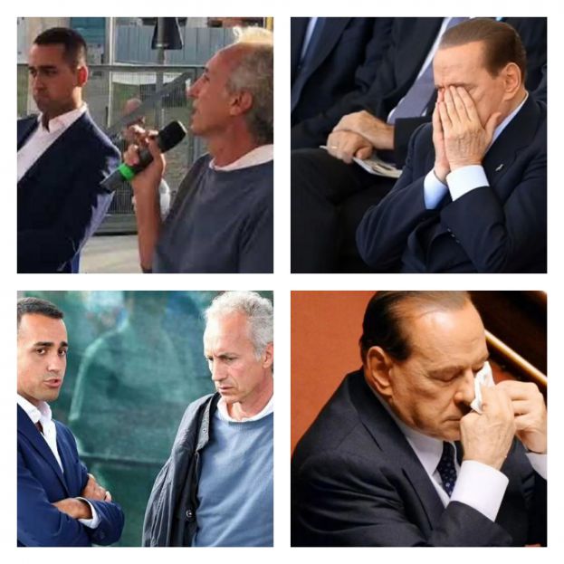 Berlusconi,Di Maio,Travaglio