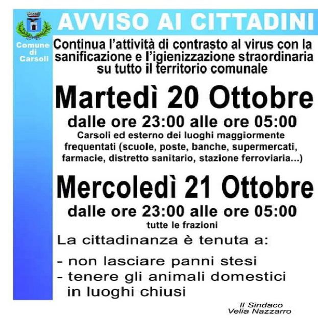 Locandina Avviso