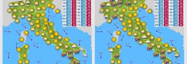 METEO,NEL WEEKEND CALDO TORRIDO CON SCIPIONE.LA PROSSIMA SETTIMANA TORNA LA PIOGGIA
