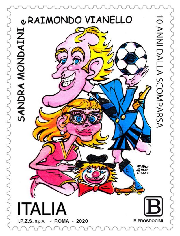 Francobollo Mondaini Vianello