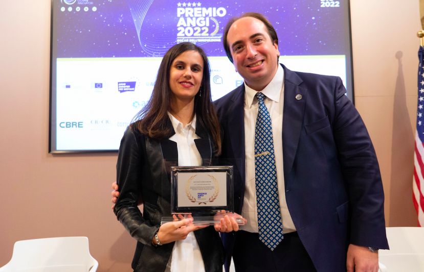 Linda Raimondo e Gabriele Ferrieri Presidente ANGI