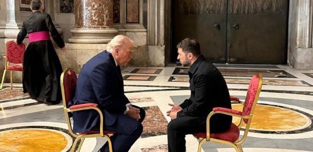 Trump, Zelensky nella Basilica di San Pietro