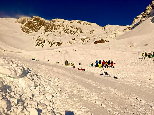 Soccorritori in azione