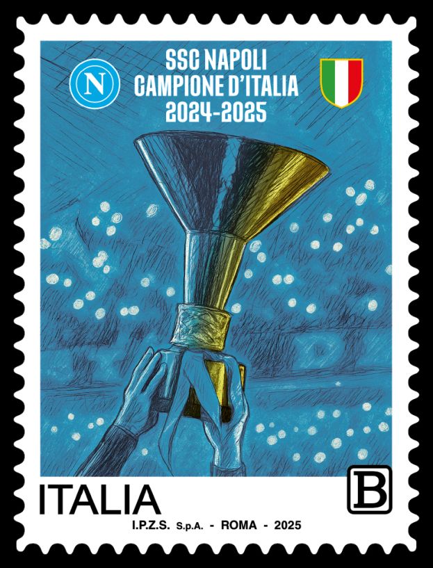 Francobollo Napoli Campione D'Italia